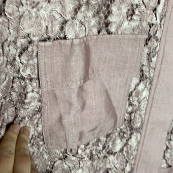 Lane Bryant woodrose longline lace anorak utility jacket size 14 / 16 petite - Picture 9 of 13